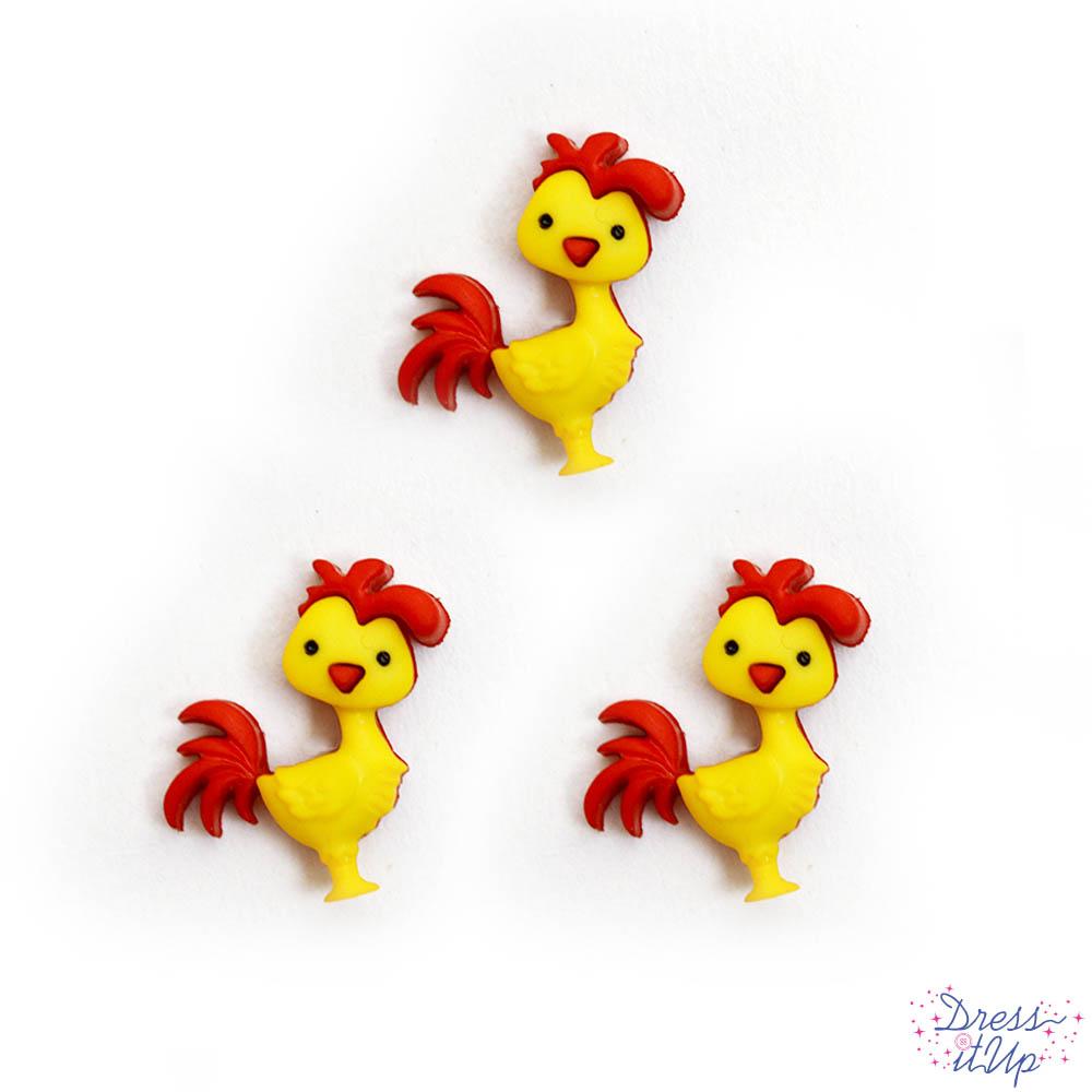 Dress It Up Buttons - Chicken