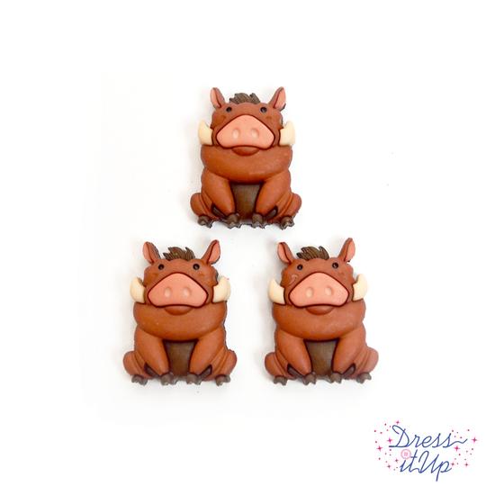 Dress It Up Buttons - Pumbaa/The Lion King