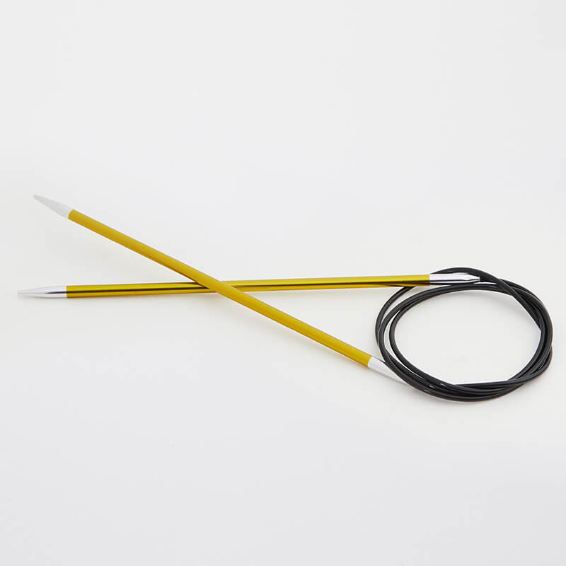 Knitter's Pride Zing Fixed Circular Needles - 9 Inch